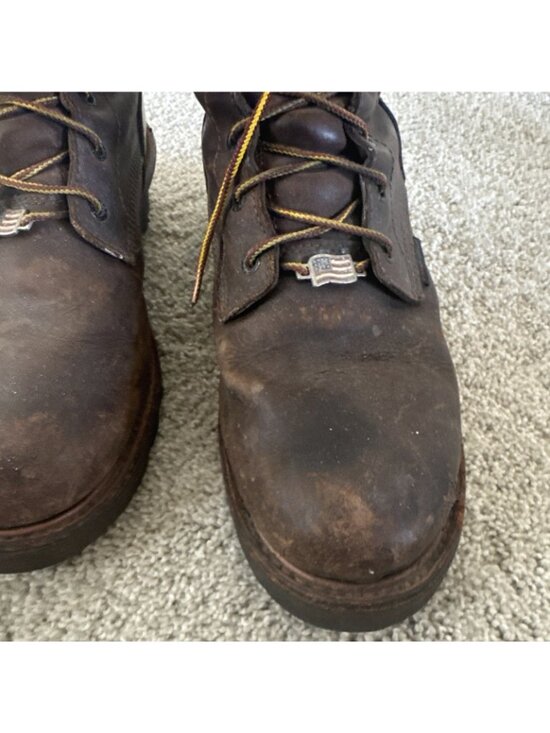 Red Wing  4200 Men Size 10 D Steel Waterproof Work Boots Irish Setters Brown main image 5